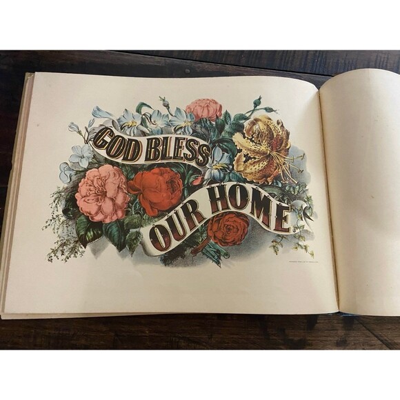 Vintage 1952 Currier and Ives America Table Top Book - Picture 10 of 12